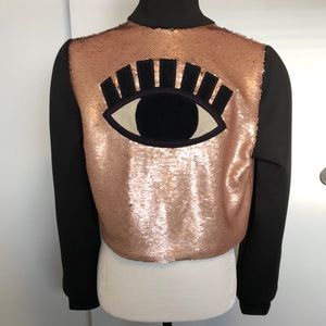 Parts + Labor sequin evil eye jacket